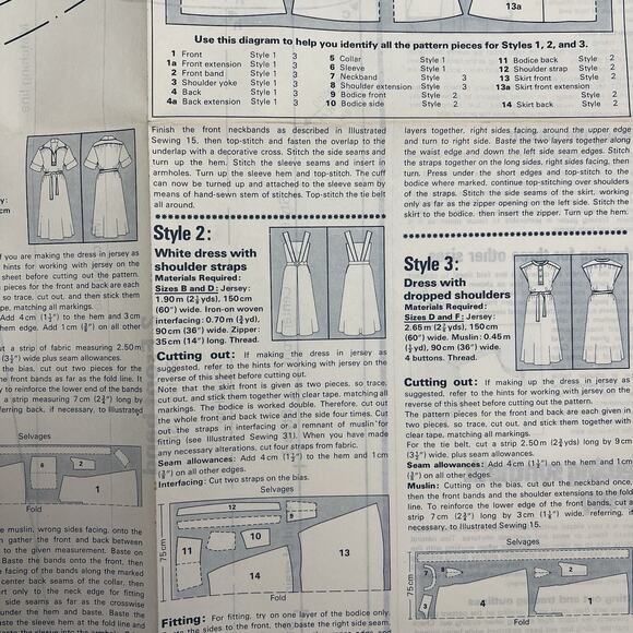 Vintage Designer Sewing Patterns Uncut Lot Of 4 Womens Dresses and Mens Jackets - Picture 3 of 9